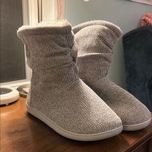 🌻 Cozy Gray Women's Ankle Boots